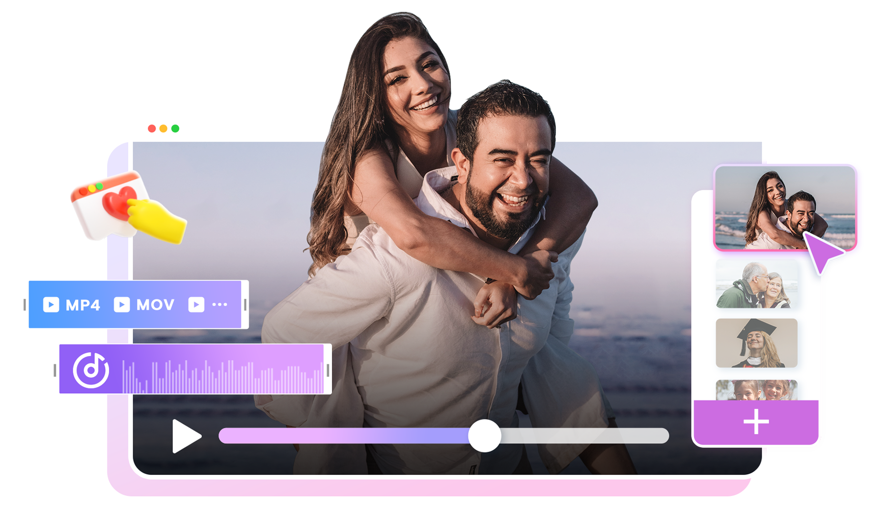 Gratuit Online Aniversare Video Maker