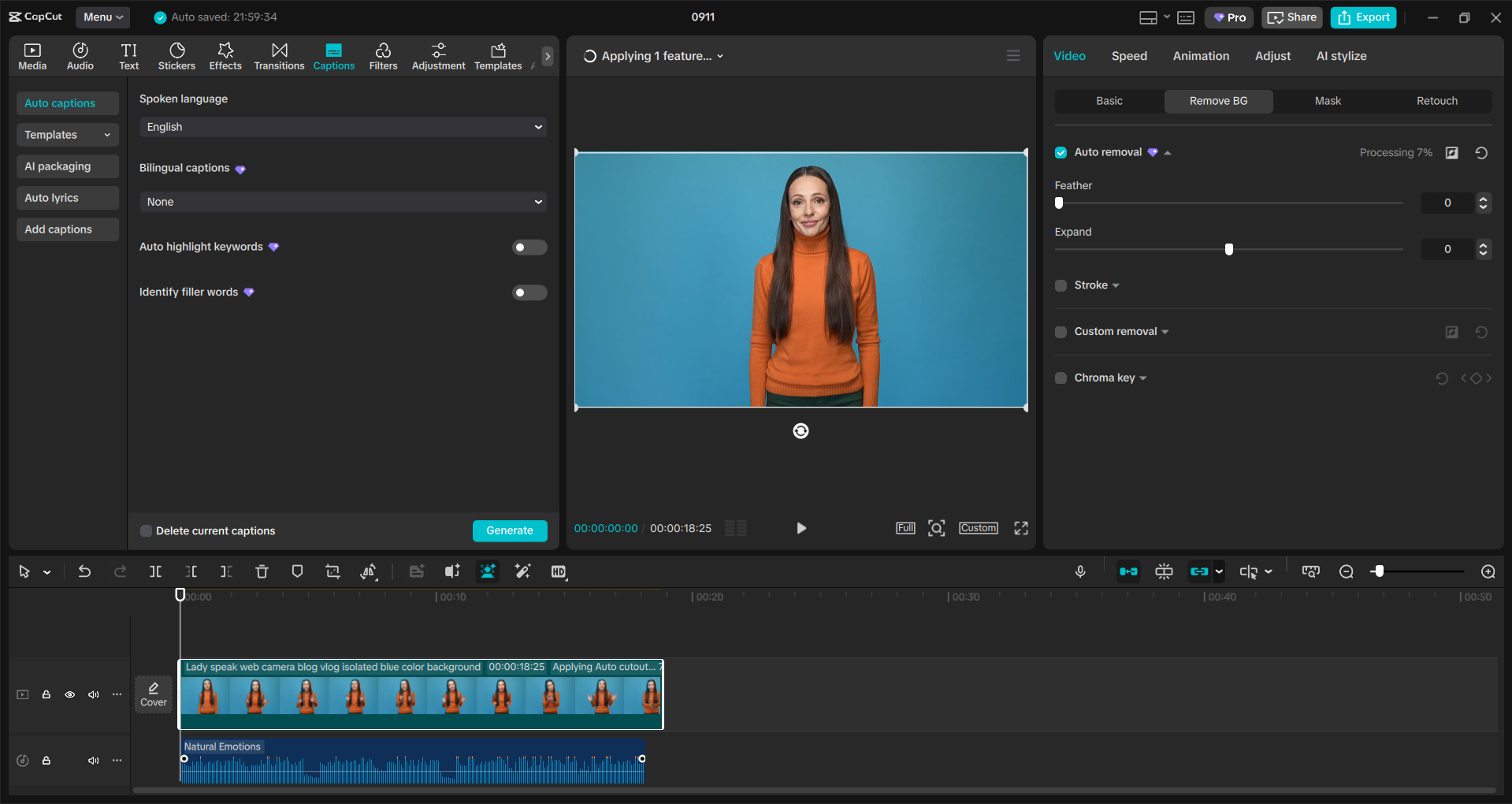 Schnittstelle des CapCut Desktop-Video-Editors - eine einfachere Möglichkeit, Videoinhalte auf dem PC zu bearbeiten