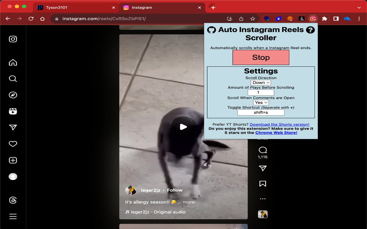 Un moyen rapide de faire défiler automatiquement Instagram Reels avec une extension Chrome
