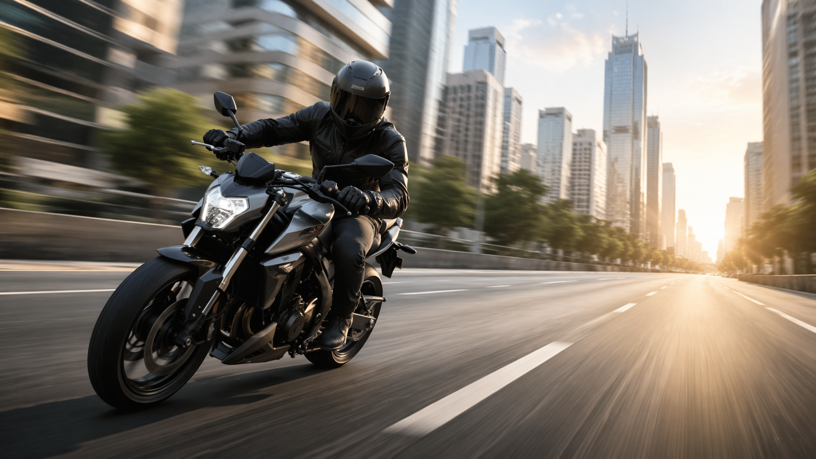 Dreamina Bajaj Pulsar NS200 Bike Prompts prompt example 2: Neon Street Motorcycle