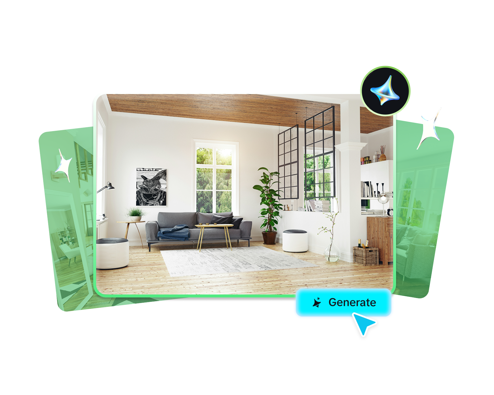Generator gratuit de design de cameră AI