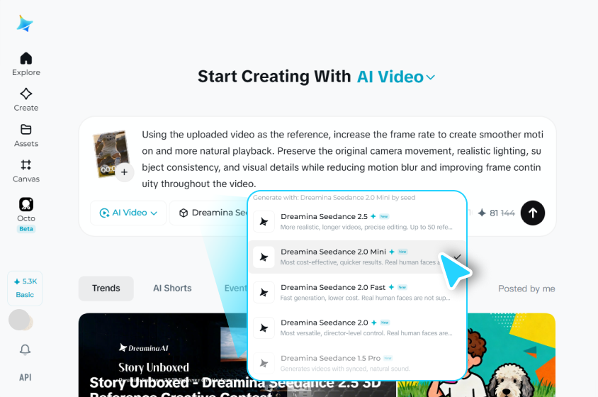 Customize settings and generate