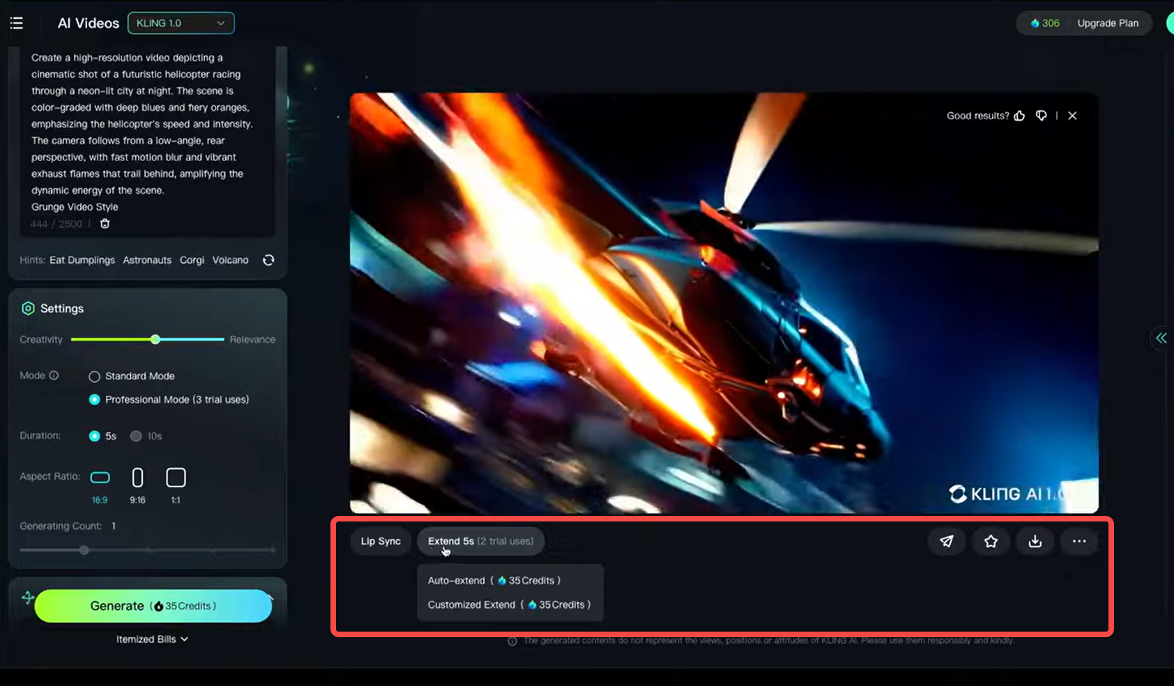 Převod skriptu na video pomocí Kling AI Video