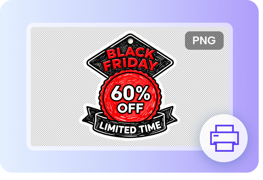 Professional-quality stickers for print and digital use