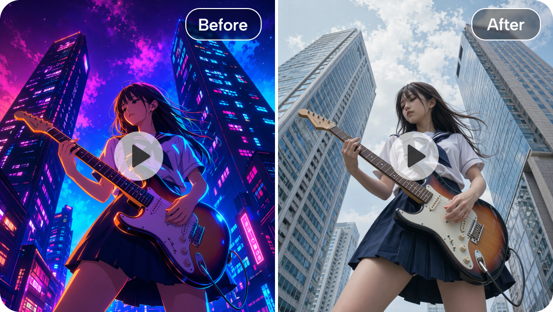 Stylized cinematic video aesthetic adjustments