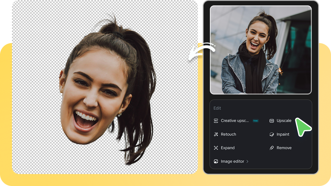  All-in-one cut face out ng picture tool ni Dreamina