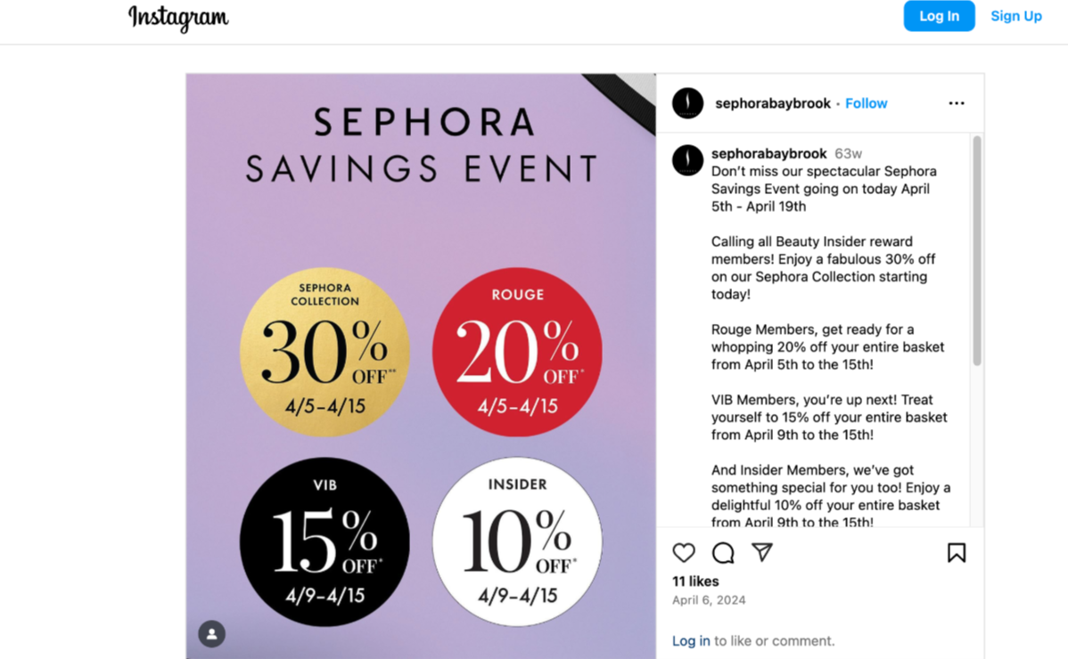 Sephora - "Ricompensa Beauty Insider"