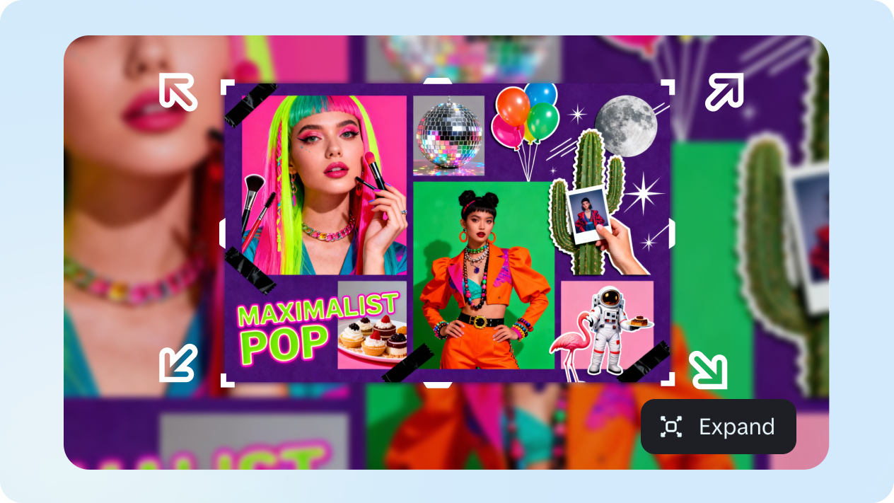 resize photo collages seamlessly