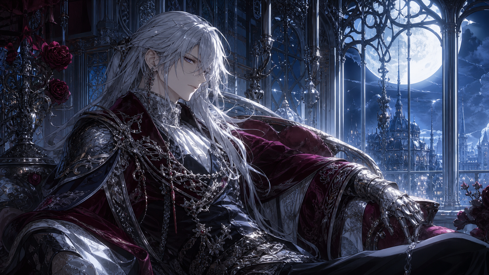 AI Silver Palace-Inspired Character Generator prompt example 1 - Silver palace portrait