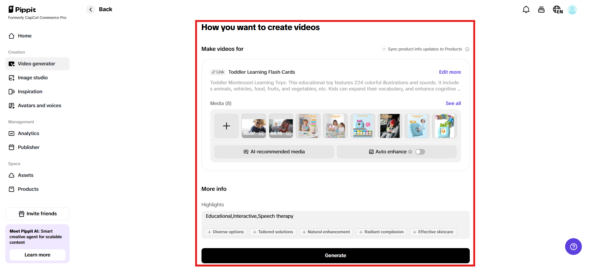 How you want to create videos