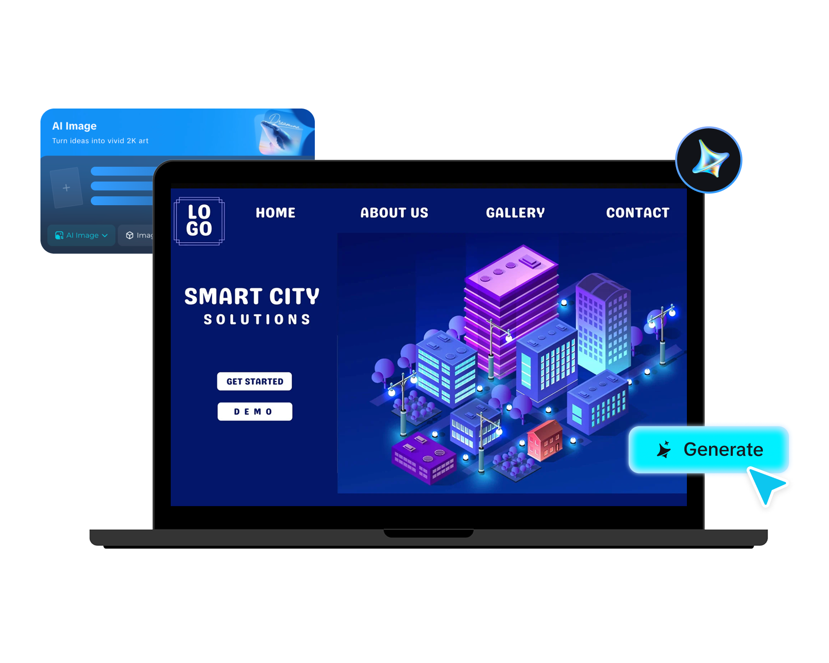 constructor de site AI