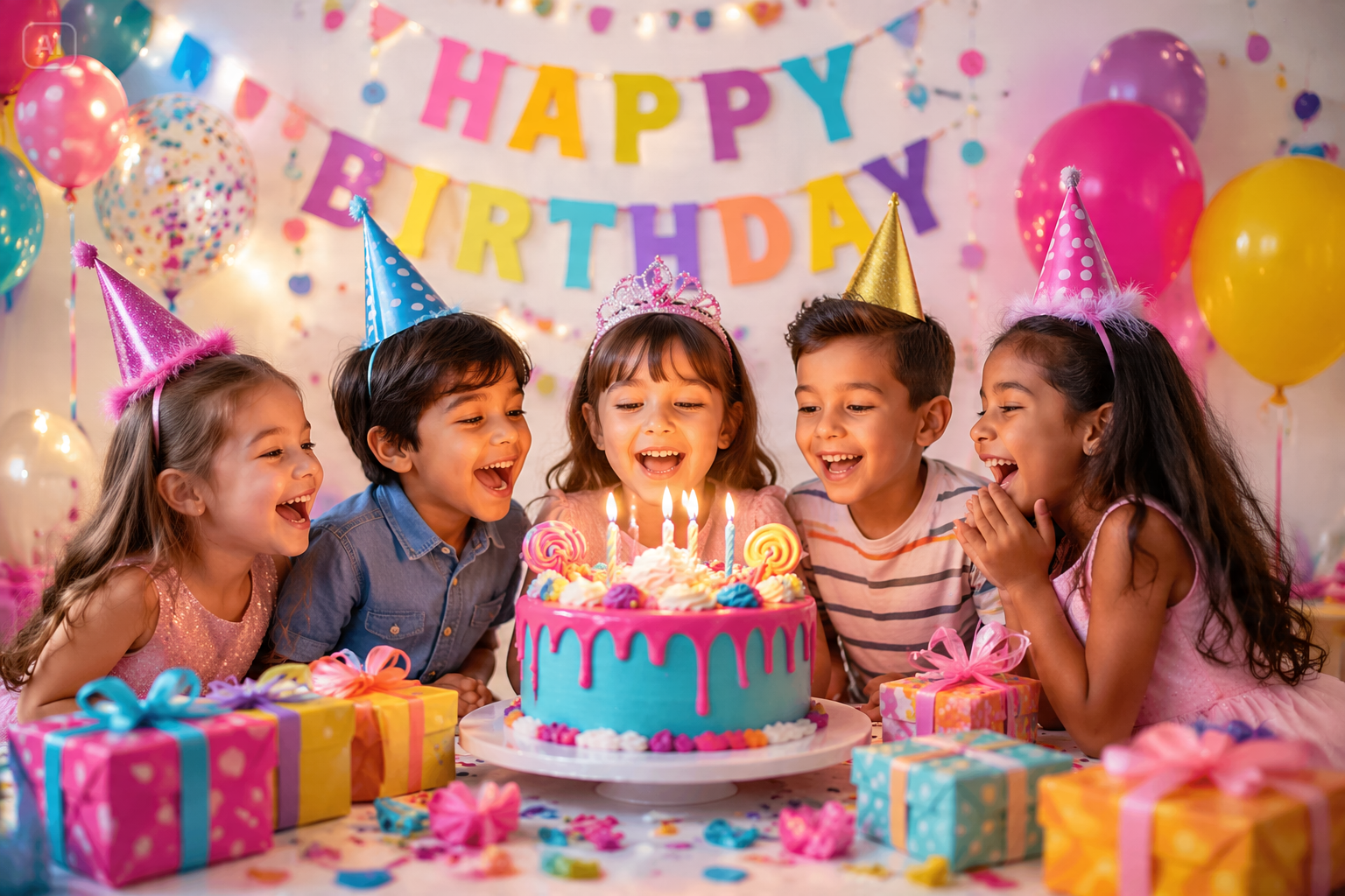 Invitation de fête d'anniversaire pour enfants