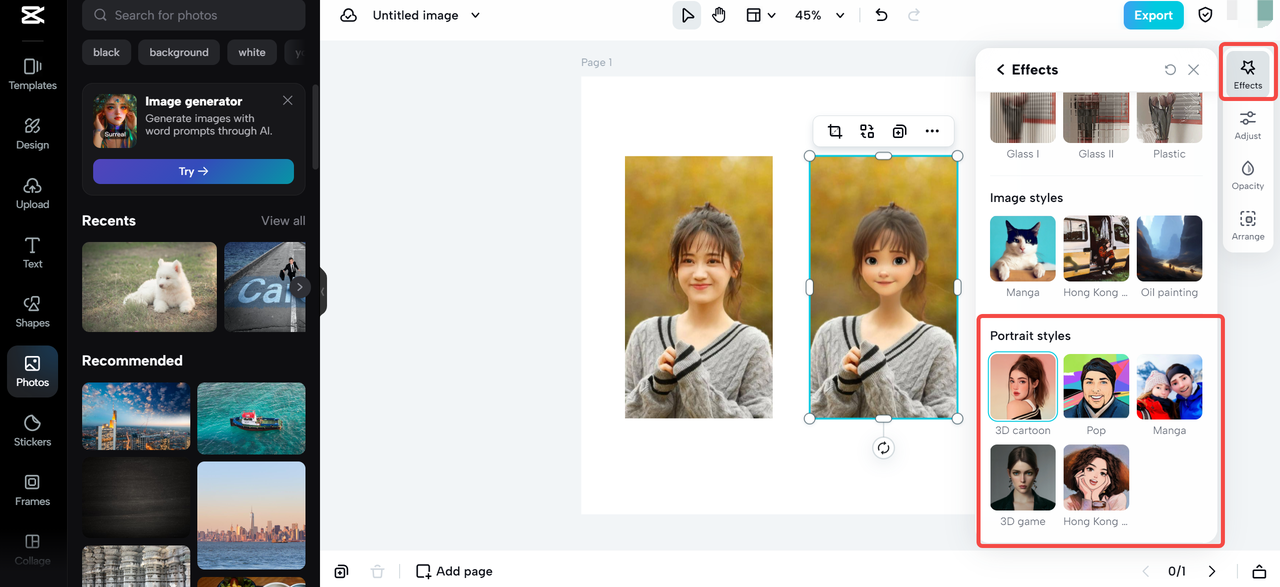 3d portrait