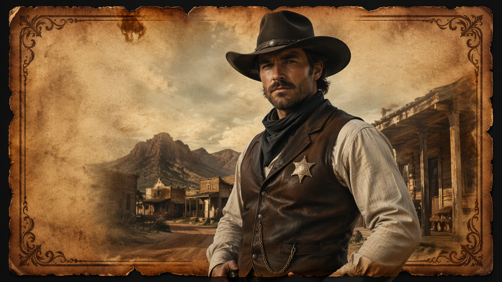 Dreamina Old West Wanted Poster prompt example 2: Saloon Door Mood