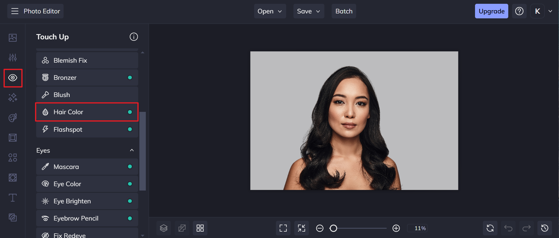 virtual haircut and color
