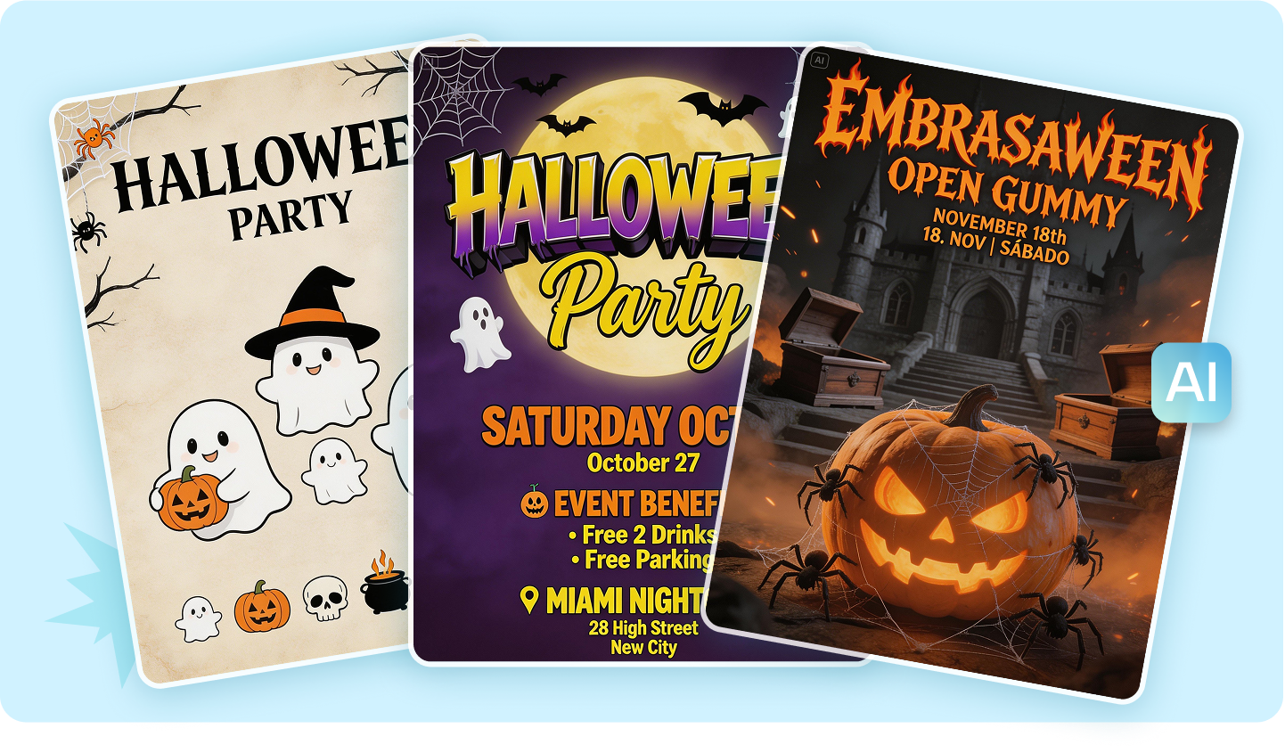 Halloween Party Invitations: Design Spooky, Fun Invites with AI