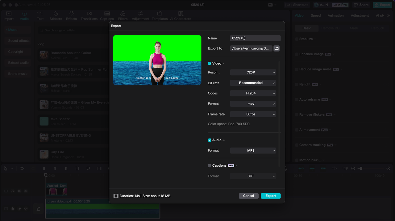 Cara mengeksport video menggunakan editor video desktop CapCut