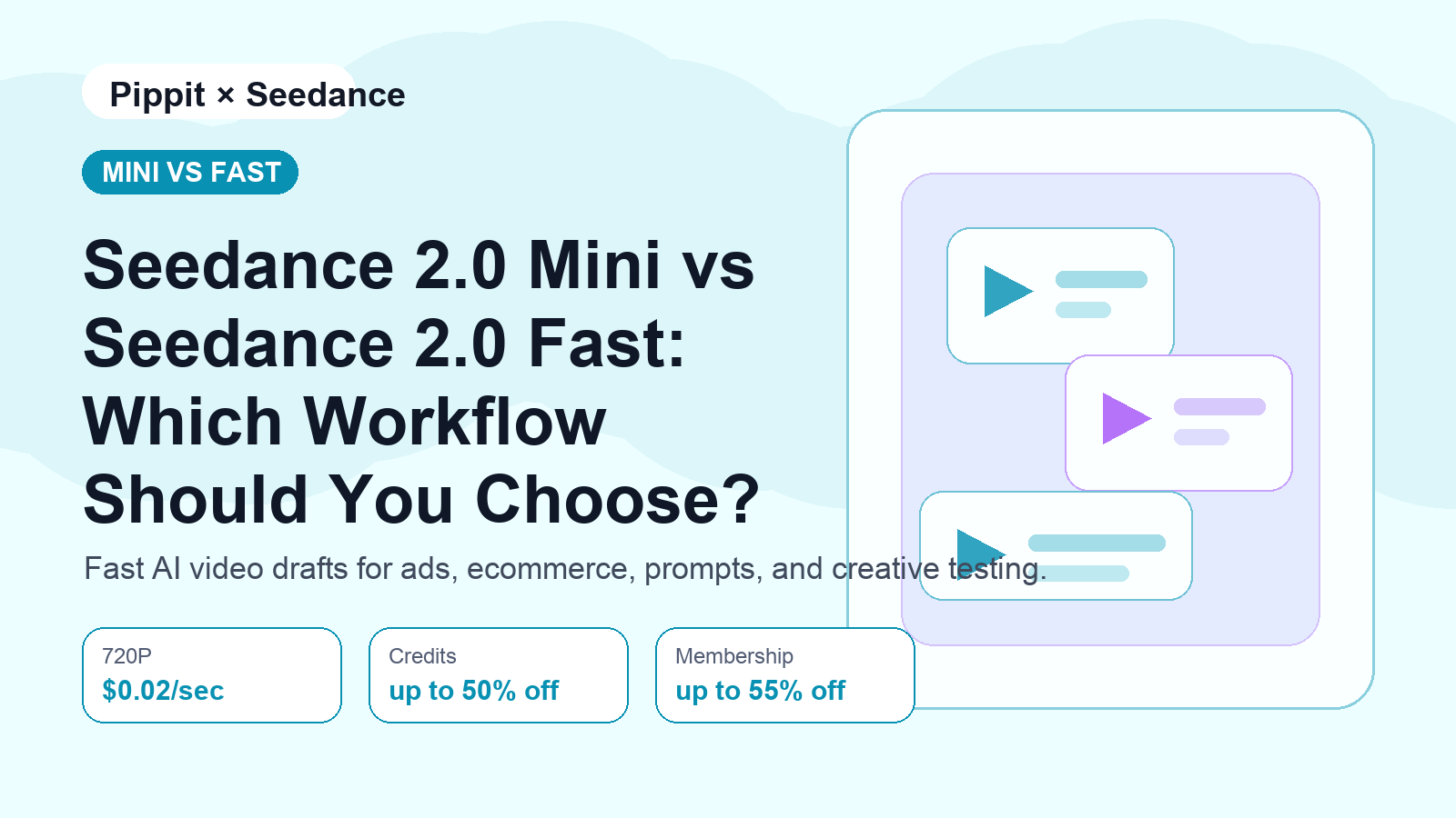 Seedance 2.0 Mini vs Seedance 2.0 Fast