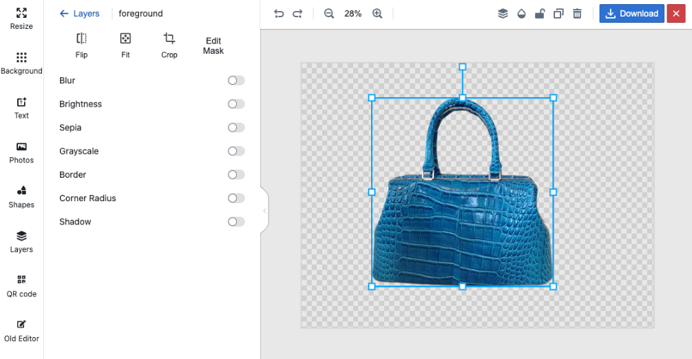 Checking results and adjusting the photo in PhotoScissors