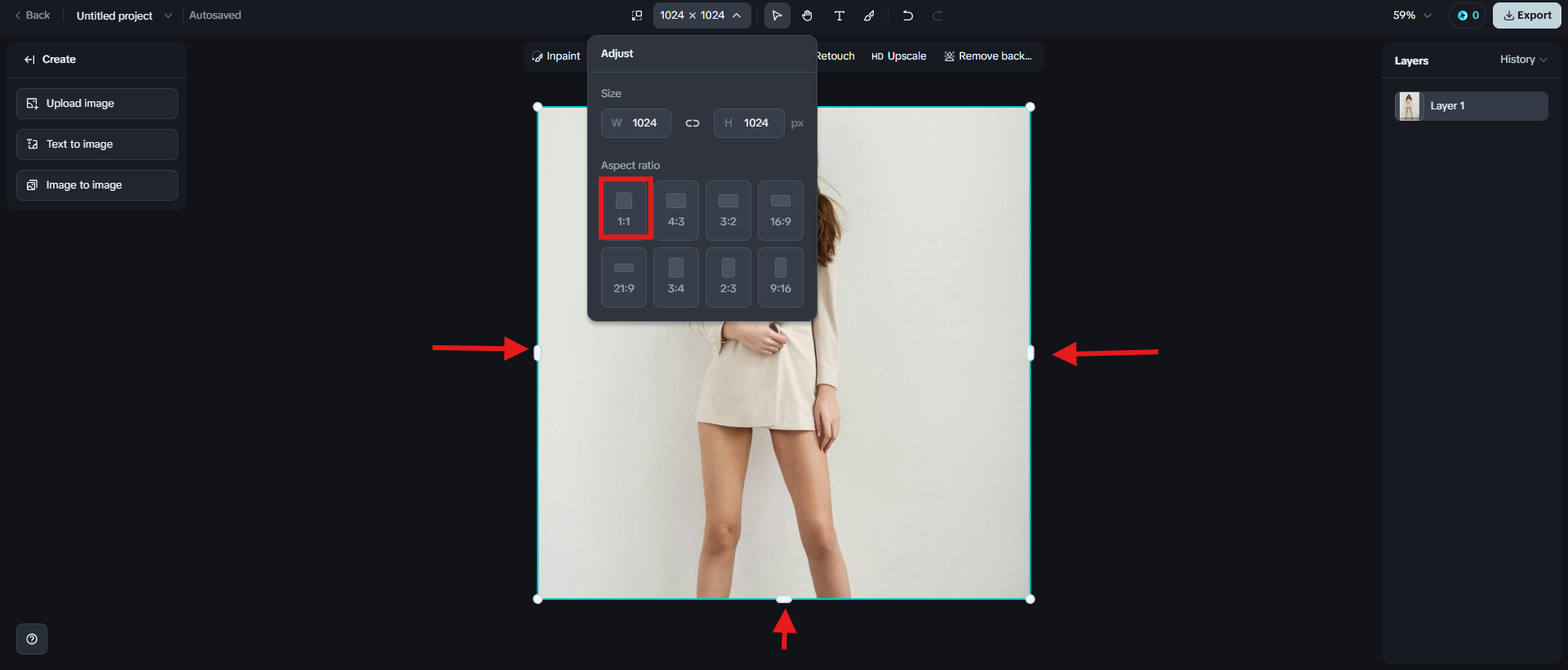 Manually crop your photo