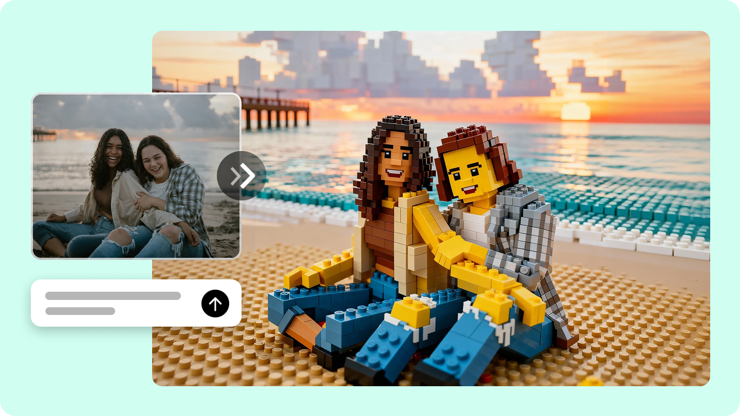 Lego AI Generator: Verwandeln Sie jedes Bild in lebendige Kunst aus Ziegeln