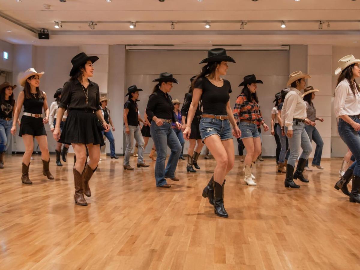 AI line dance generator prompt cover 3 in 4:3