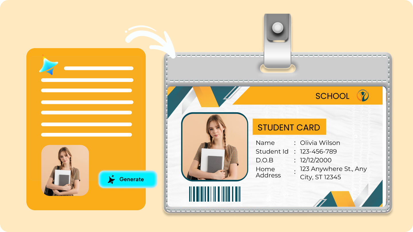 student id card design