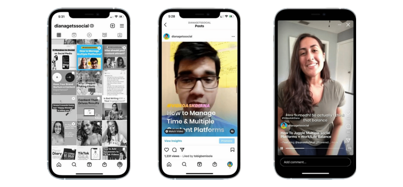 Requisitos de vídeo para Instagram