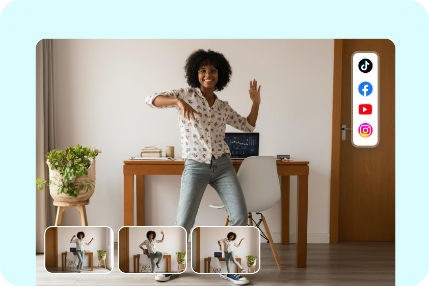 Social posts made with photo-to-video dance AI