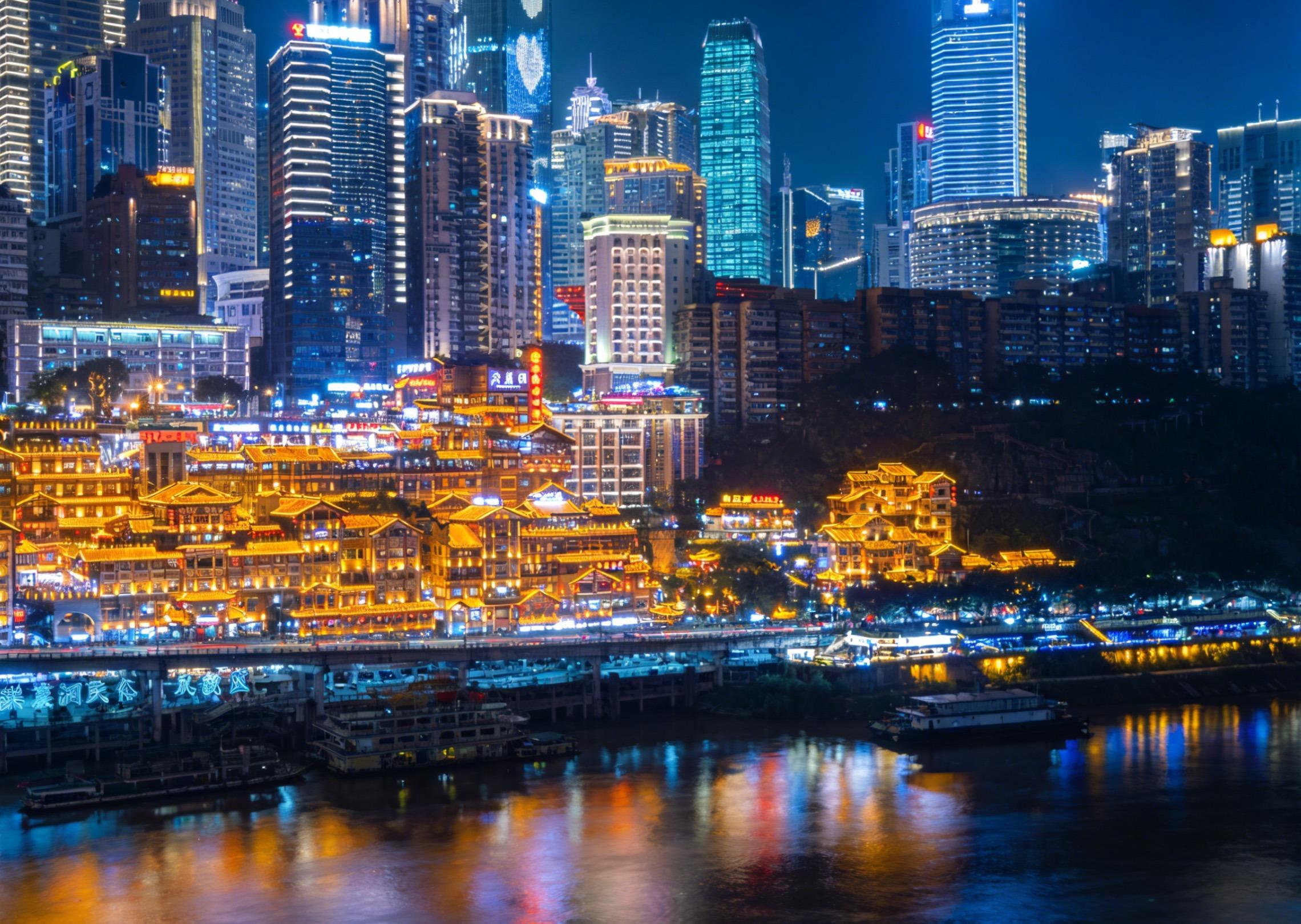 Sharpen this night city image