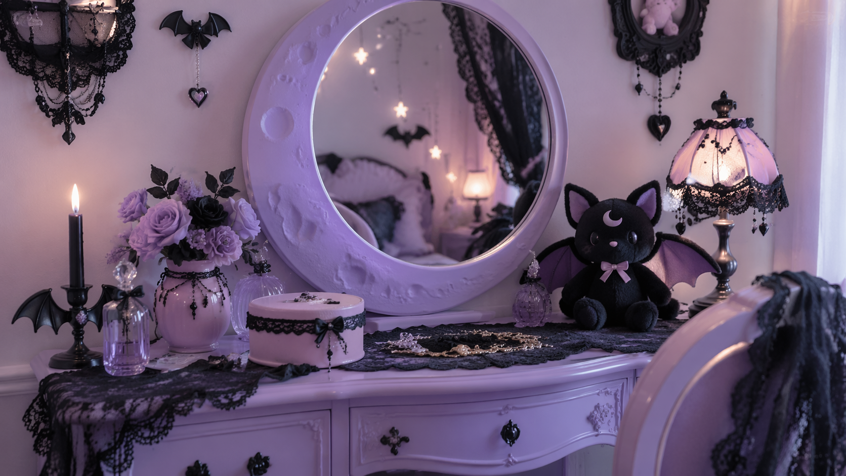 Dreamina pastel goth thẩm mỹ nhắc nhở ví dụ 6: Pastel Dark Biên tập