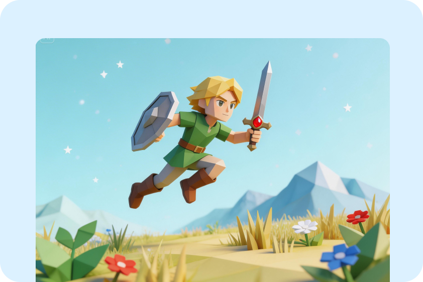  Mga asset ng low-poly na laro