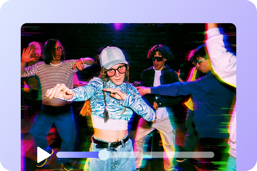 Clip d'introduction de concert glitch