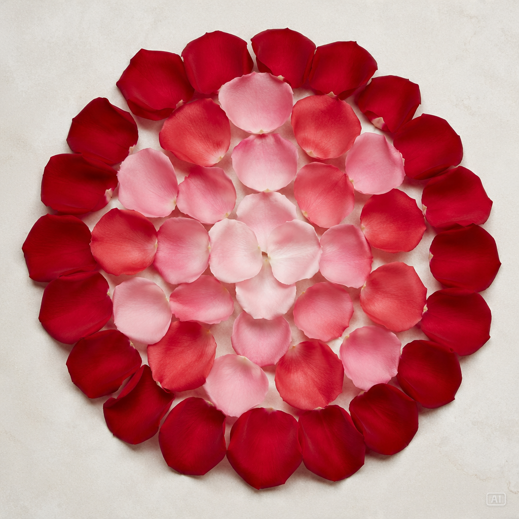 Scattered rose petals profile picture generated by Pippit