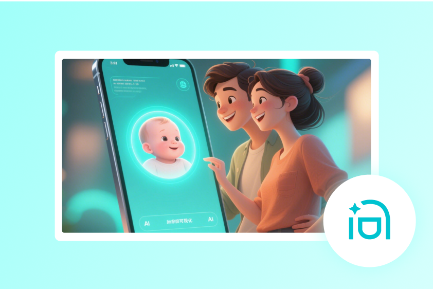 תצוגה מקדימה של פנים לתינוק שנוצרה על ידי AI באמצעות CapCut