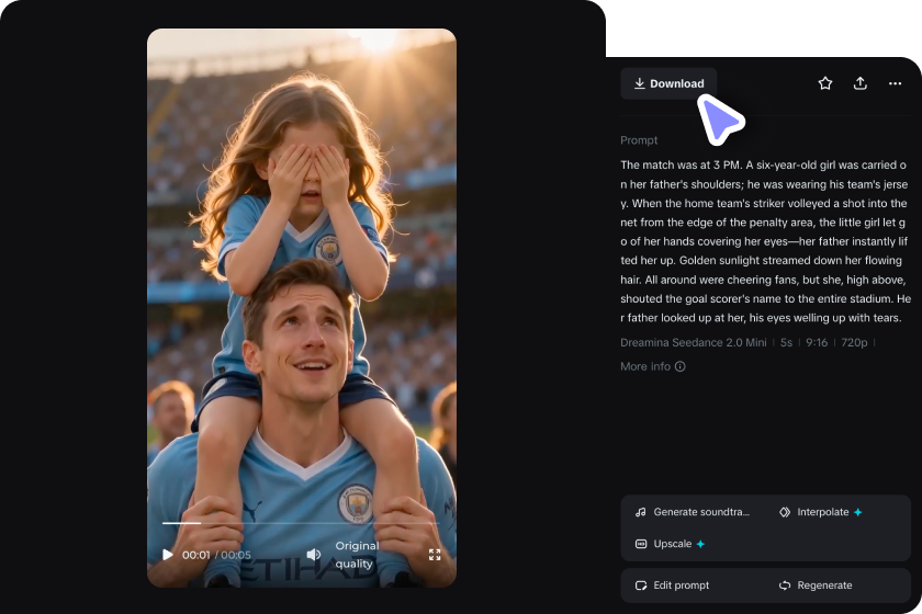Pratinjau dan unduh videonya