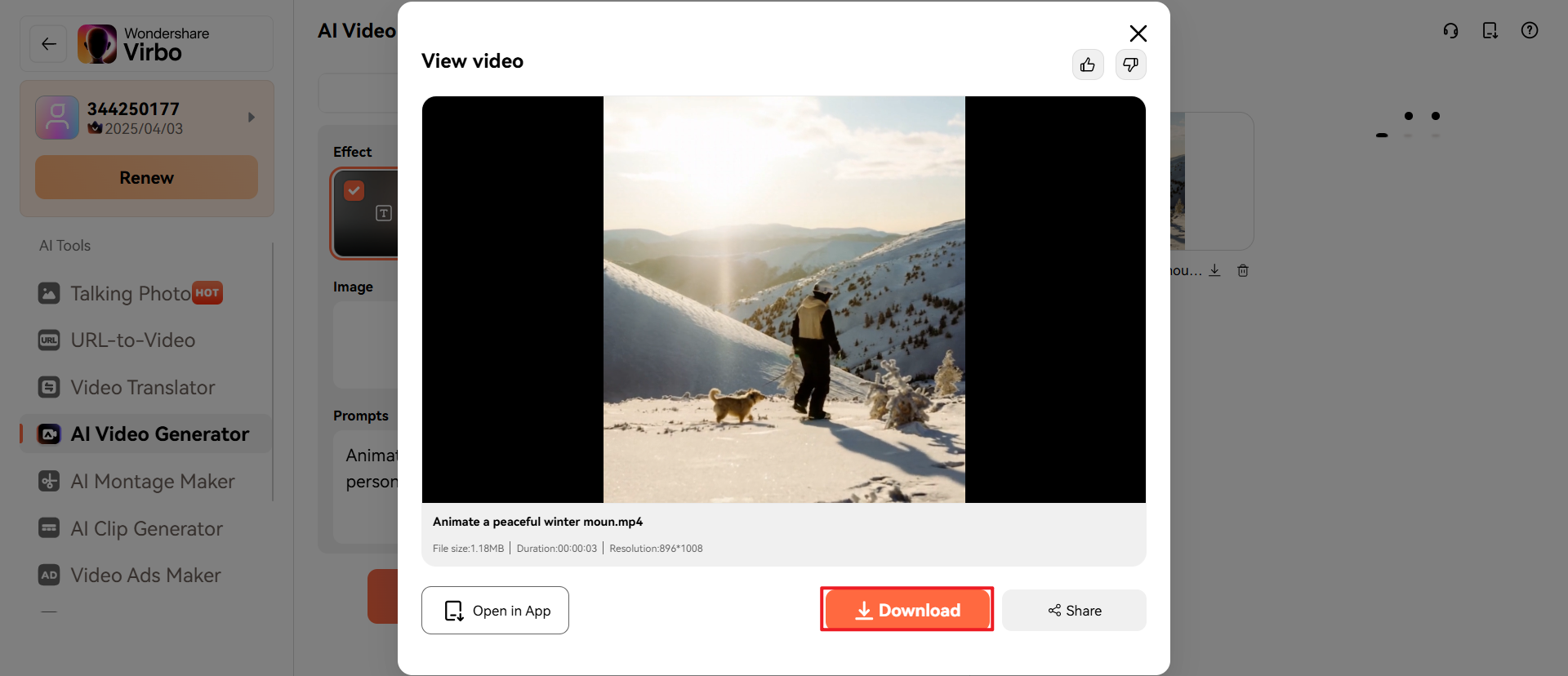 Laden Sie Ihr Video herunter
