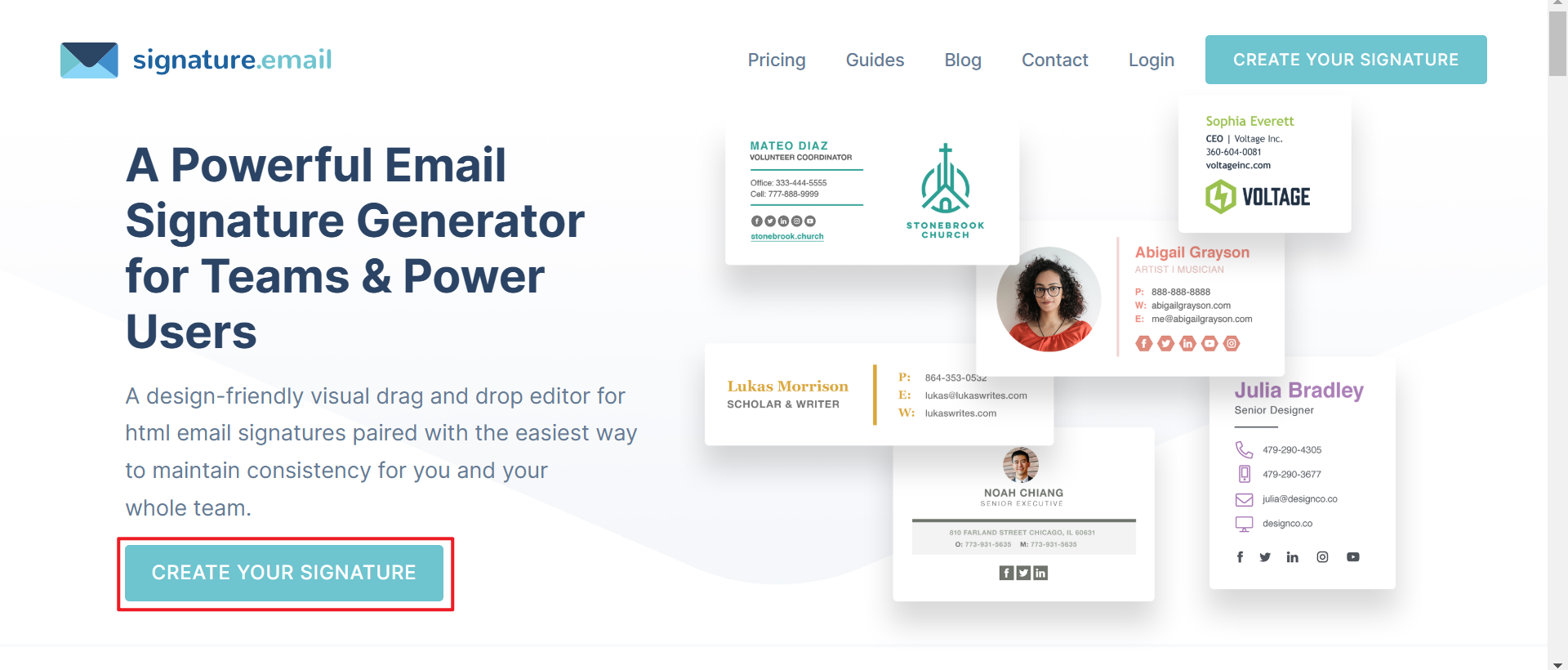 I-click ang button para idisenyo ang iyong email signature design para sa kumpanya