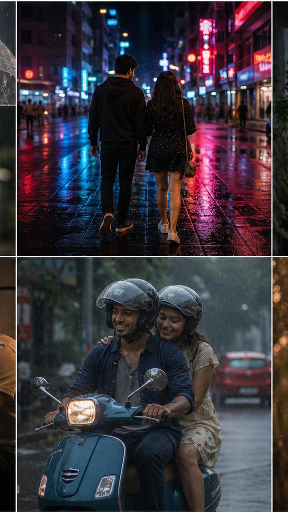 Rain Couple Photo Prompt mobile hero