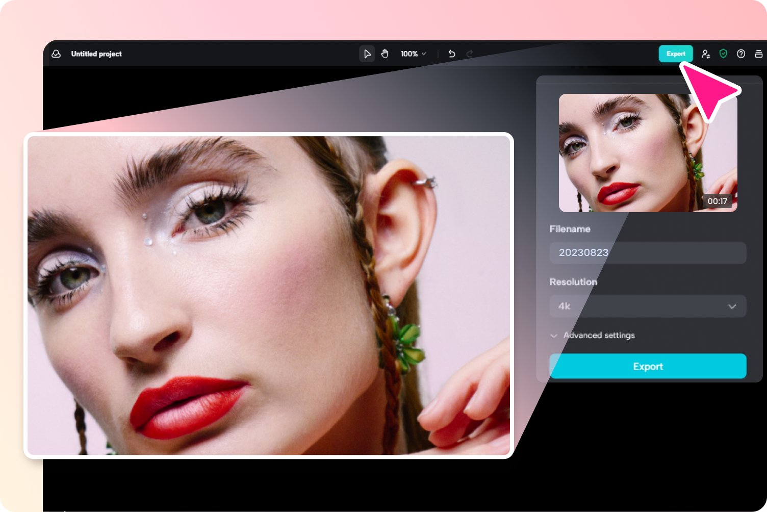 Laden Sie das Make-up-Video herunter