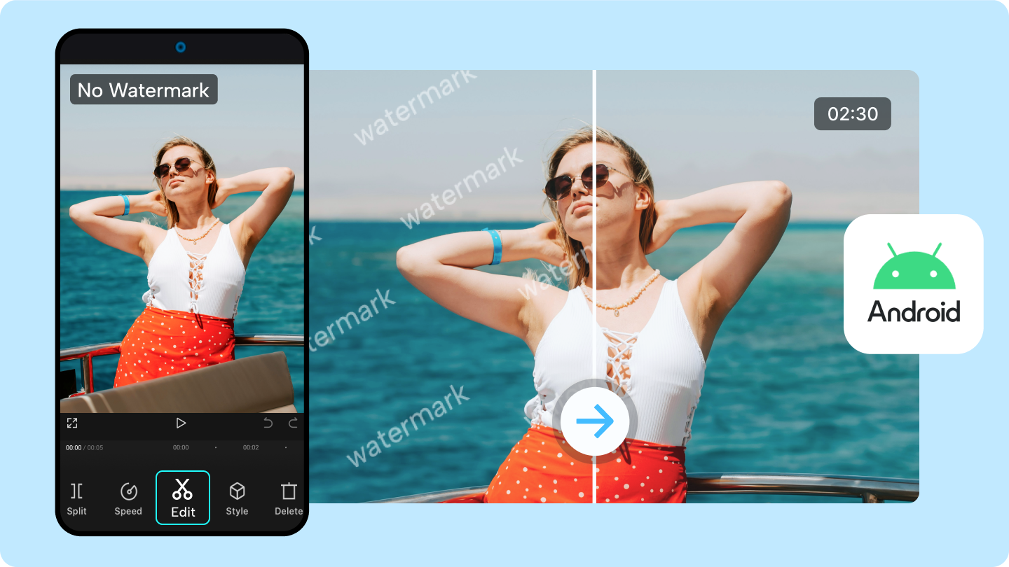 Beste Videobearbeitungs-App für Android ohne Wasserzeichen