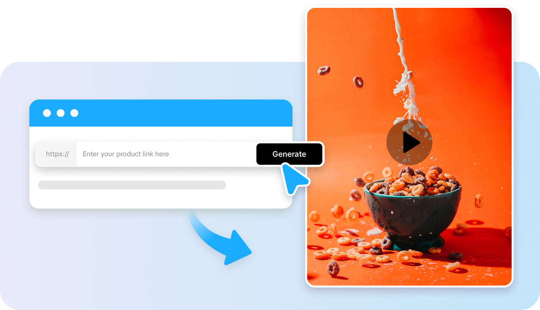 Seamless URL to video transformation with AI 