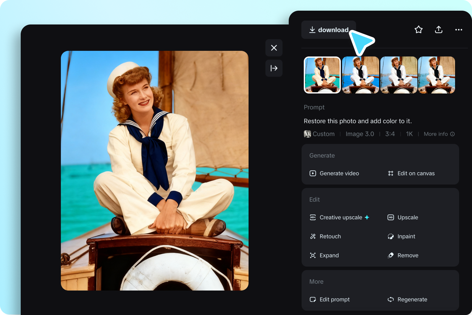 download restored photo
