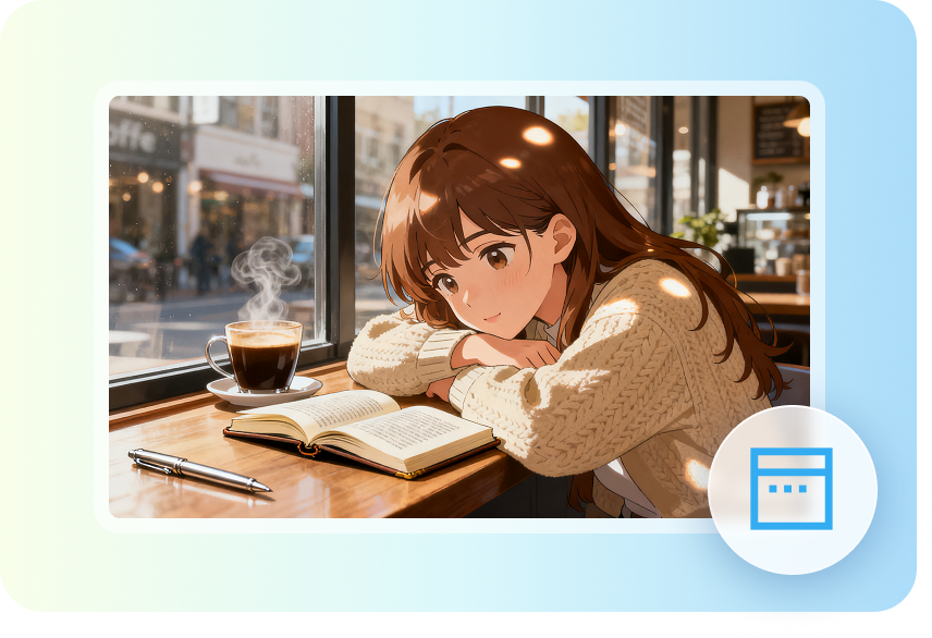 Madaling online na paggawa ng lofi na wallpaper