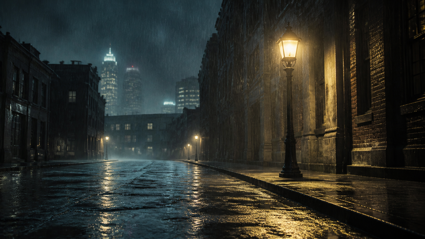 Rainy Noir Street