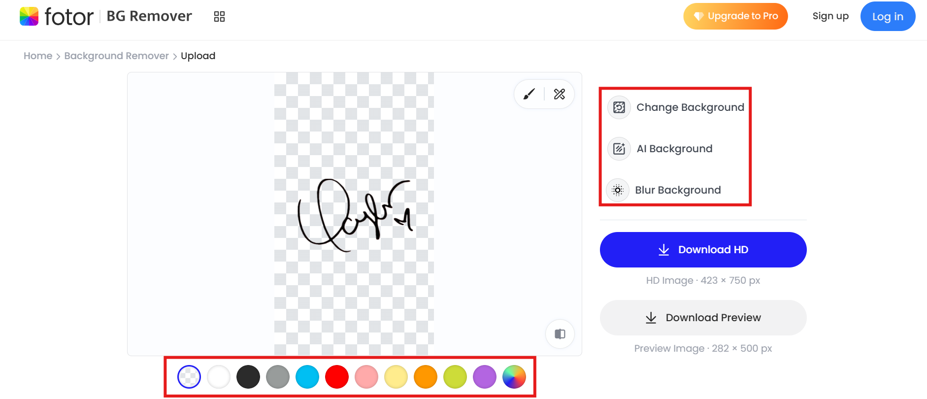 Cree una firma digital a partir de una imagen en línea gratuita