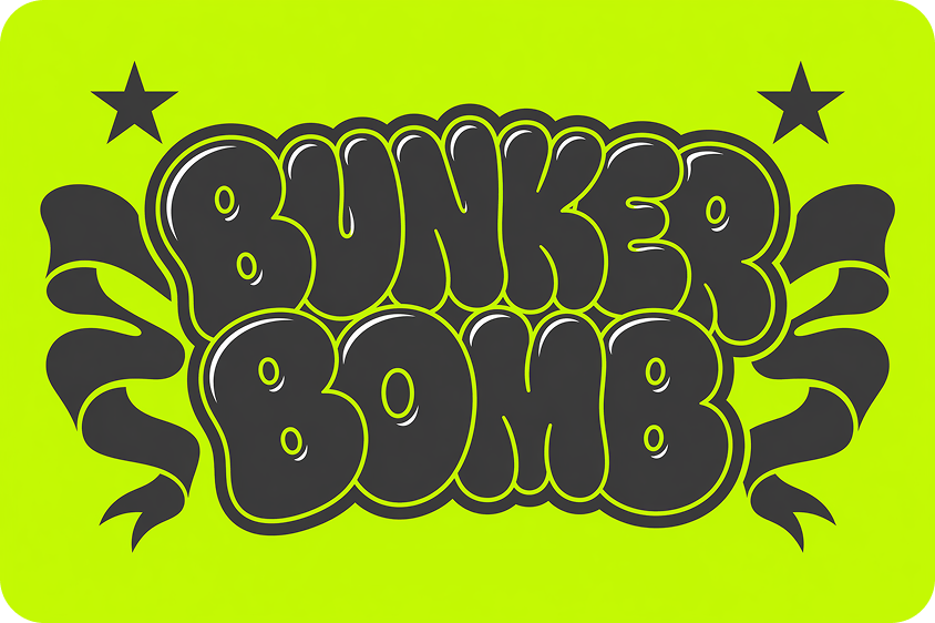 Brat-inspired logos and posters