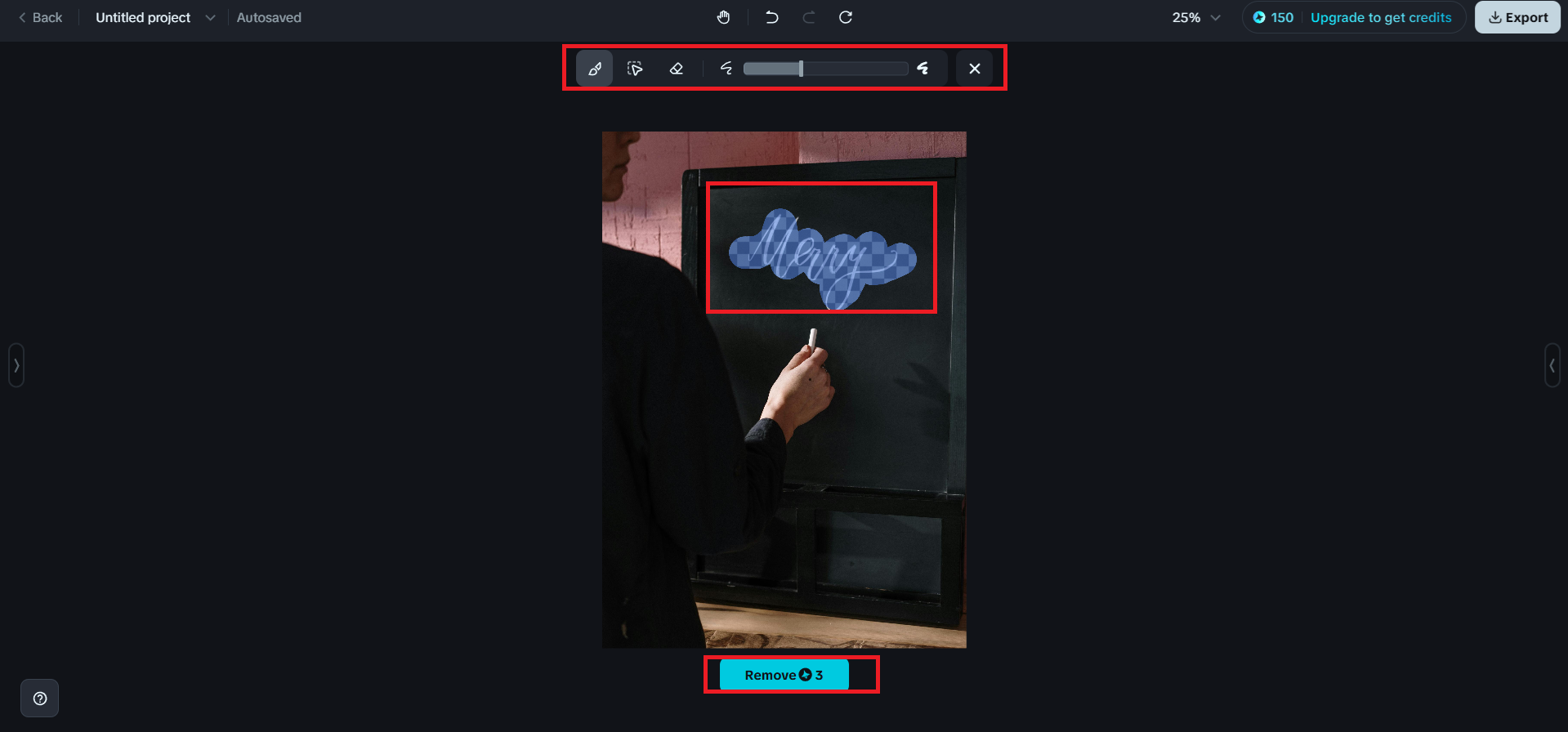Entfernen von Text aus dem JPEG-Bild