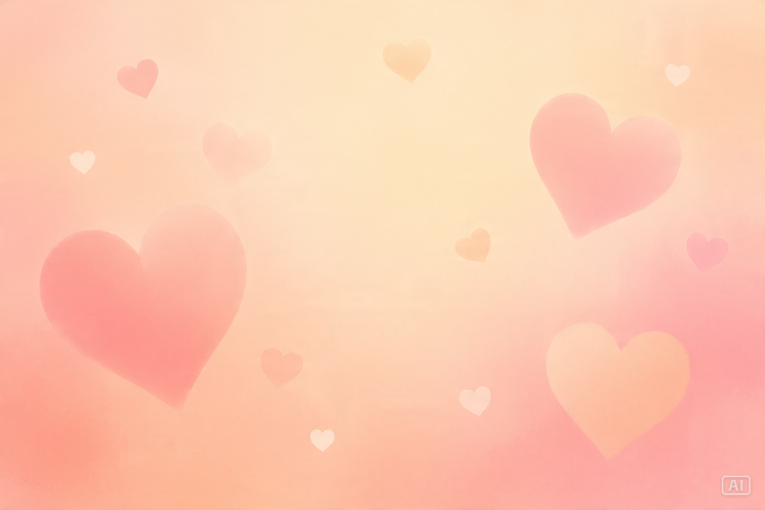 Floating hearts background image generated by Pippit