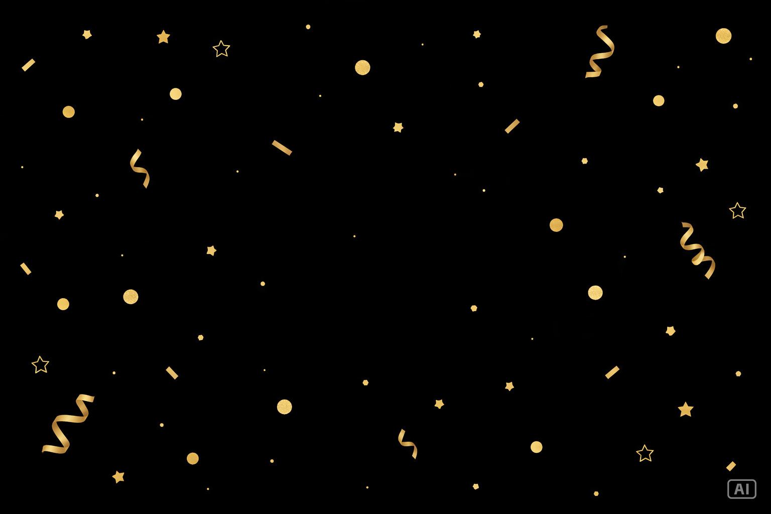 Abstract confetti pattern New Year wallpaper generated by Pippit